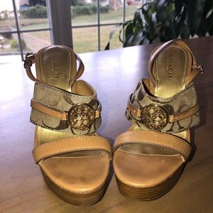 Coach platform heels